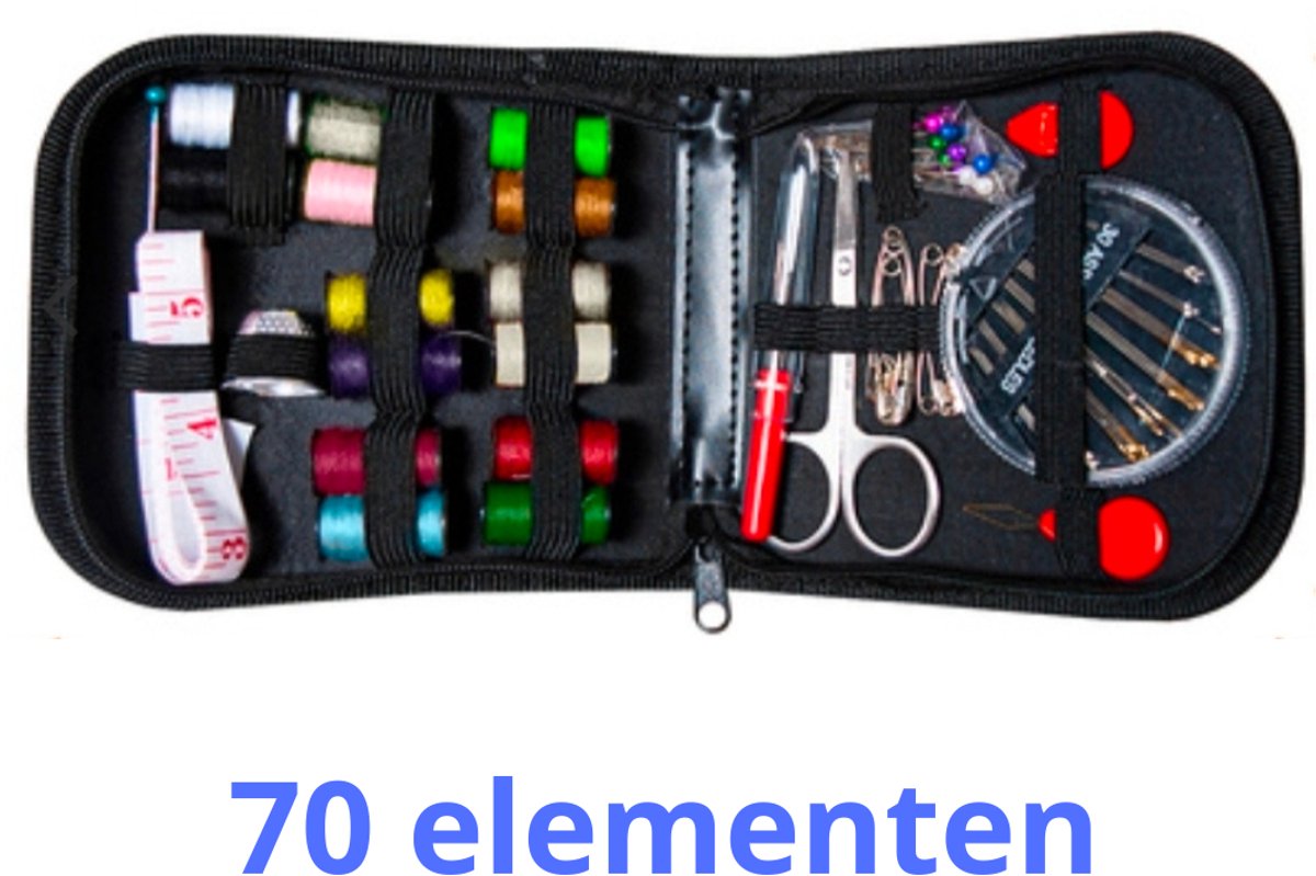 Naaiset 70-delig in Compact Etui
