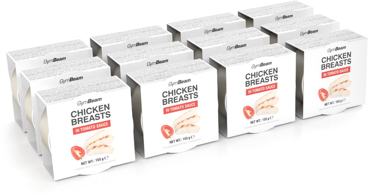 GymBeam Kipfilet in Tomatensaus 12 x 155 g