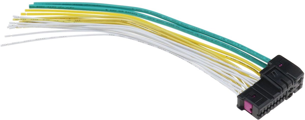 Dailygoods - 20 Pin Auto Deur Reparatie Connector - Draad Harness - 20 cm Lengte - Geschikt voor Audi A2 A3 A4 A6 TT - Duurzaam en Betrouwbaar