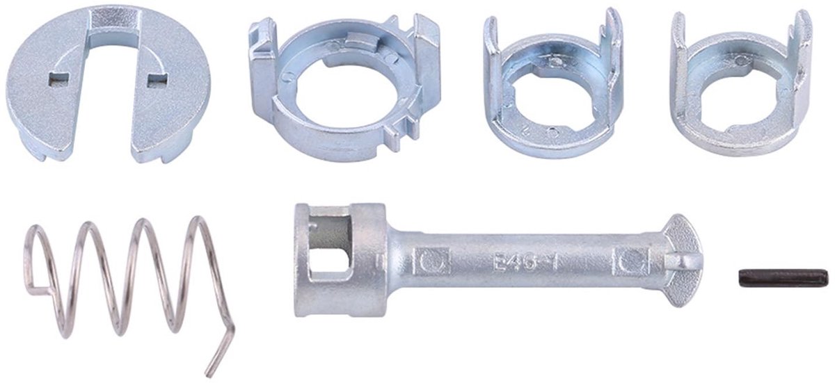 Dailygoods- Deurslot Reparatieset 7 Stuks - Professionele Kwaliteit - Duurzaam - Geschikt voor E46 3-Serie - Links/Rechts - Directe Reserveonderdelen - Deurslotset