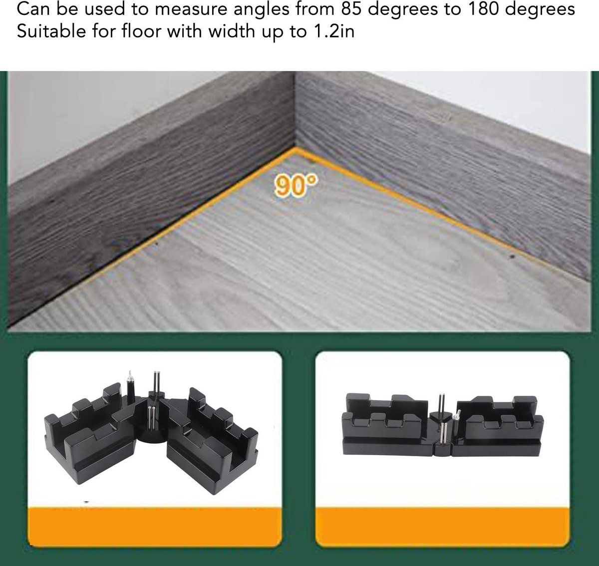 Dailygoods- Verstekmeetgereedschap 2-in-1 - Hoekmeter Digitaal - Snijgereedschap - Gradenboog - Nauwkeurig Snijden - ABS Materiaal