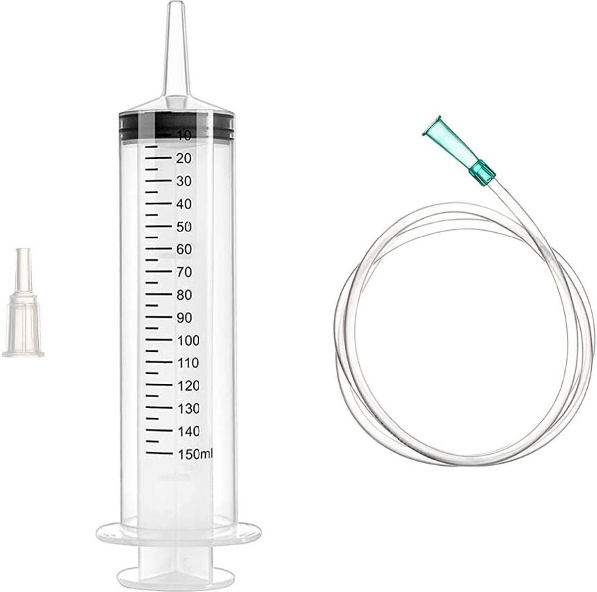 Dailygoods- Spuit 150 ml - Hoge kwaliteit - Duidelijke meetmarkeringen - Veilig kunststof - Geschikt voor diervoeding - Eenvoudig te bedienen - Vloeistofspuit