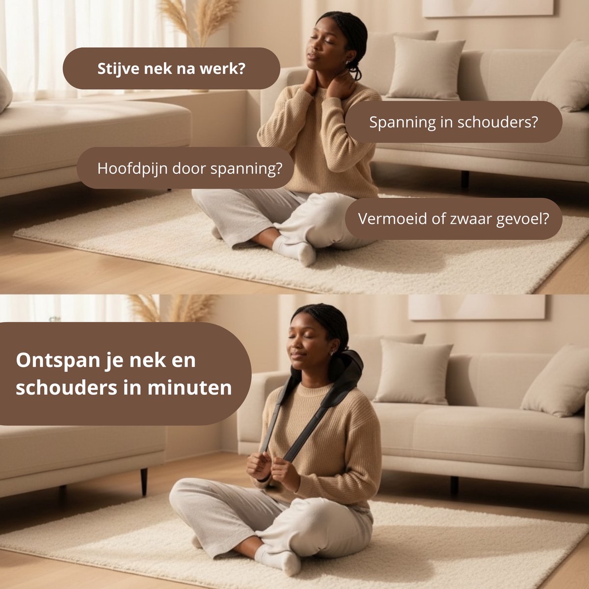 HALUNI Serenity Neck Pro Draadloos Nekmassage Apparaat met - afbeelding 2