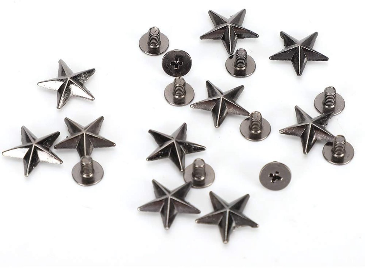 Dailygoods- Klinknagels 50 Stuks - Sterklinknagels - Klinknagels voor Leer - Metalen Spikes - Zinklegering - 14 mm/0,6 Inch - Decoratieve Nagels