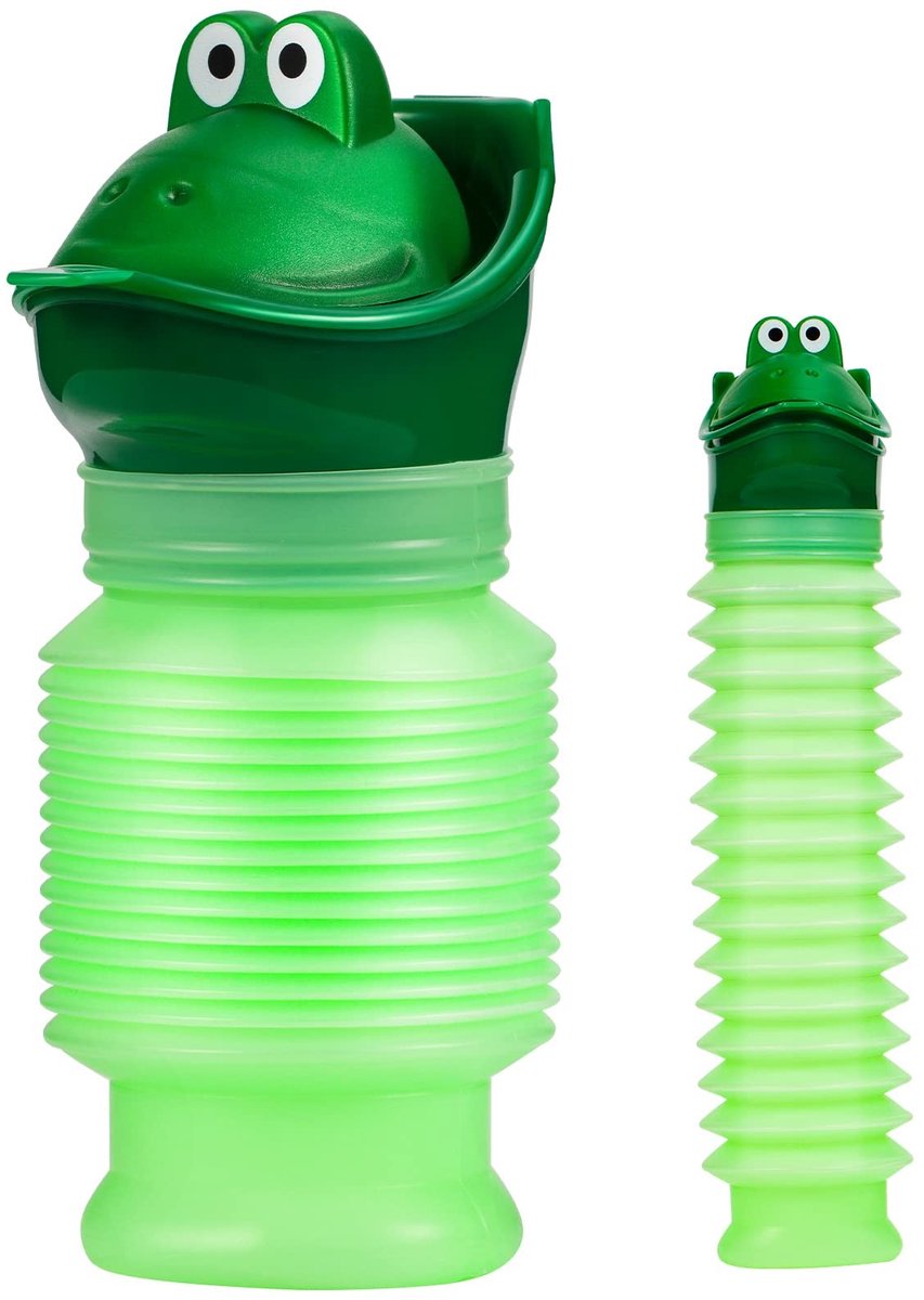 Dailygoods- Urinoir Draagbaar - Krimpbare Plasfles - Herbruikbaar - Lichtgewicht - 600ML - Geschikt voor Camping/Auto