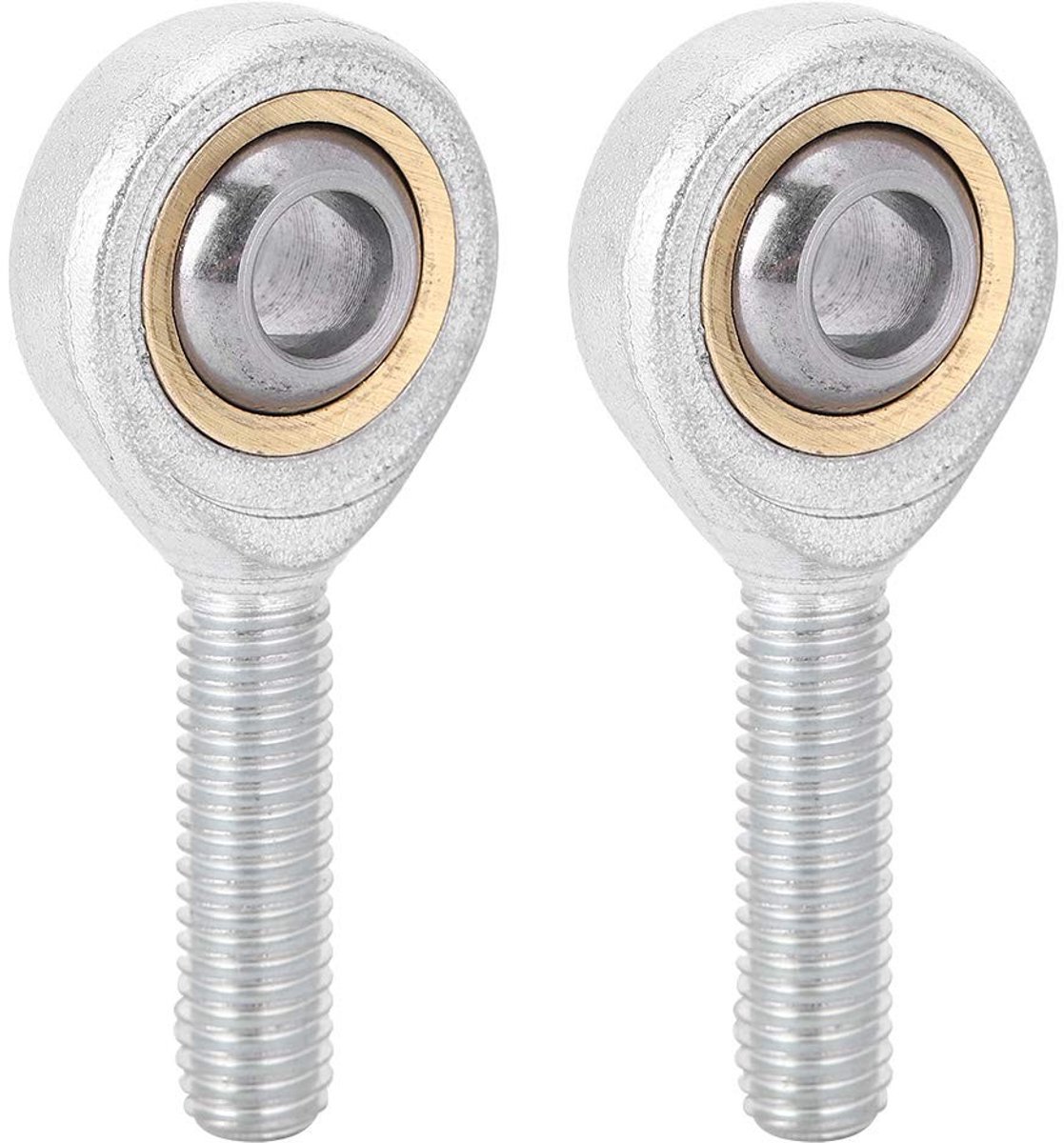 Dailygoods- Stangkop 2 Stuks - Scharnierend Lager - Binnendiameter 8 mm - Buitendiameter 24 mm - Lengte 54 mm - Corrosieweerstand - Glijlager
