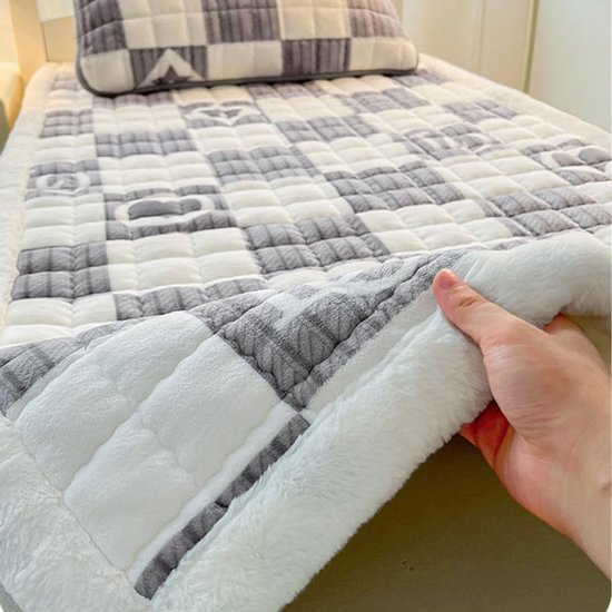Opvouwbare Matras - Draagbare Slaapmat - Reizen en Logeren - Japanse Stijl - 180 x 200 cm - Grijs — afbeelding 3