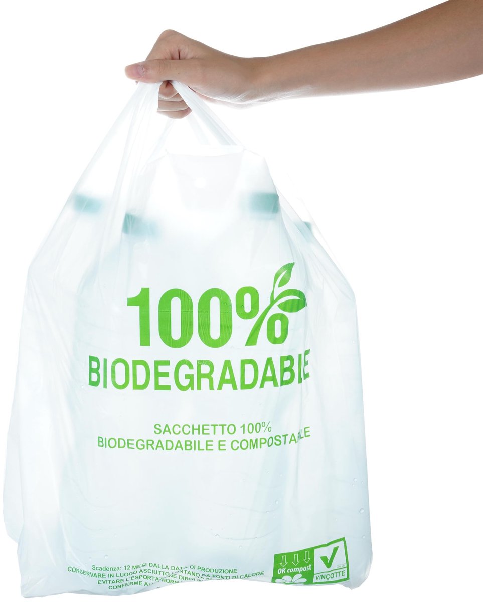 Dailygoods- Bio-afvalzakken 10 Liter - Composteerbare Vuilzakken - Lekvrij - Handvat - Vlakke Bodemstructuur - Duurzaam en Milieuvriendelijk - Vuilniszakken