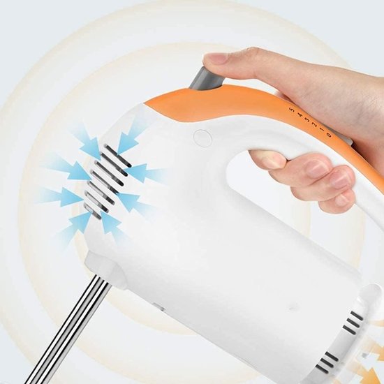 Handmixer - Keukenmixer - Bakken en mengen - 5 snelheden - 300W - Roestvrij staal — afbeelding 2