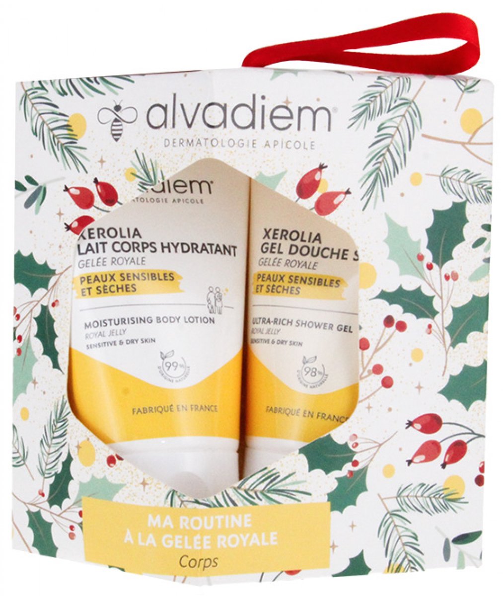 Alvadiem Xerolia Hydraterende Bodylotion 30 ml + Xerolia Overvette Douchegel 30 ml
