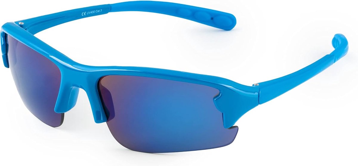 Kinder Zonnebril - Sportbril Kinderen - Buitenactiviteiten Bescherming - Impactbestendig Glas - 16.5 cm Lengte - Gekleurd