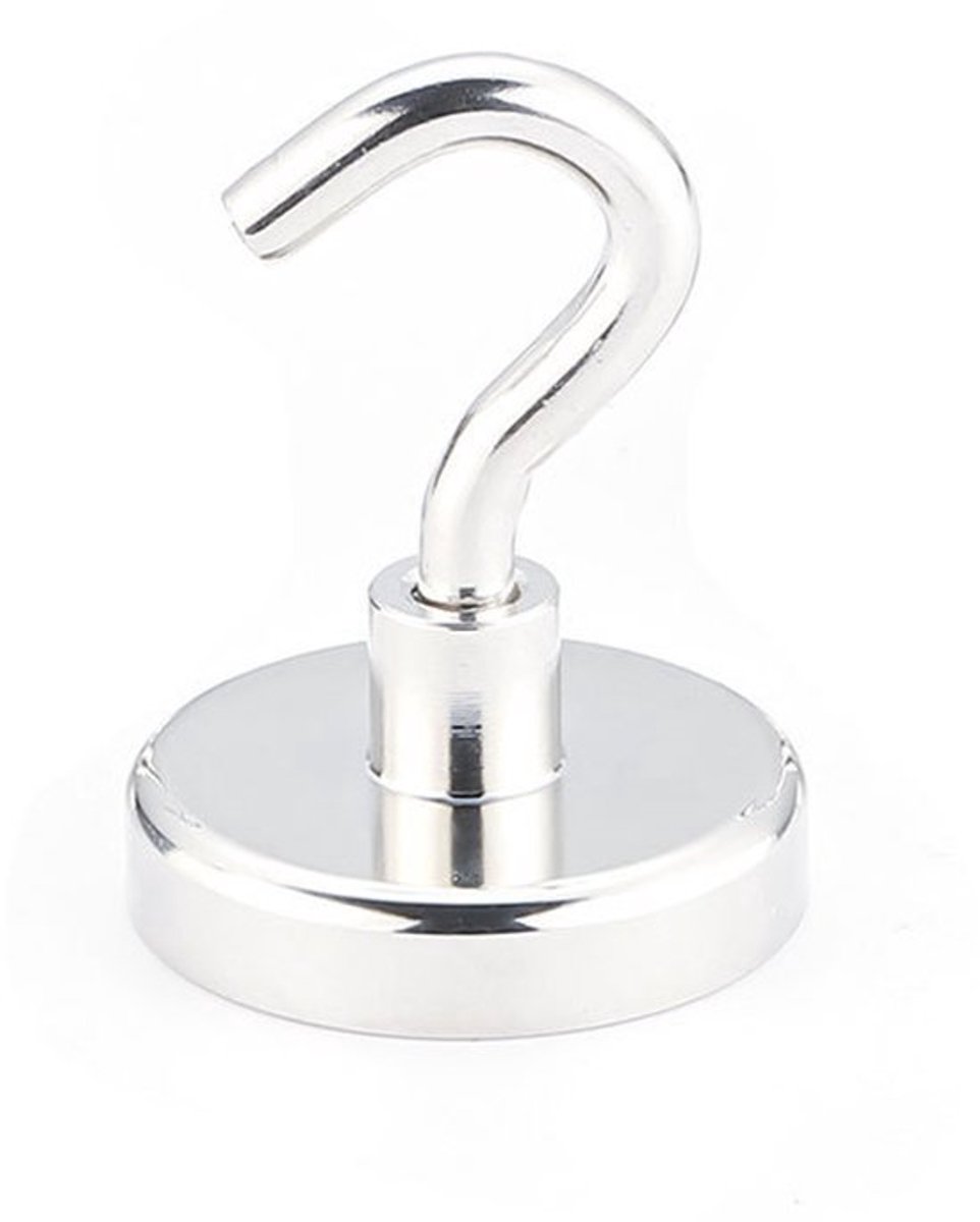 Magnetische haak, magneet haak, keuken koelkast opberg magnetische haak, kast magnetische haak, voor ophangen, koelkast, plafond, barbecue - 15 stuks - zilver