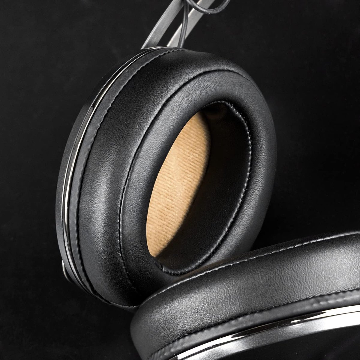 Geschikt voor Sennheiser MOMENTUM 2.0, oorschelpen, oorstukken, geschikt voor Sennheiser Momentum 2.0 (Momentum 2, M2)/HD1 draadloze over-ear koptelefoon, oorkussens, geluidsisolerend geheugenschuim - zwart, 1 paar