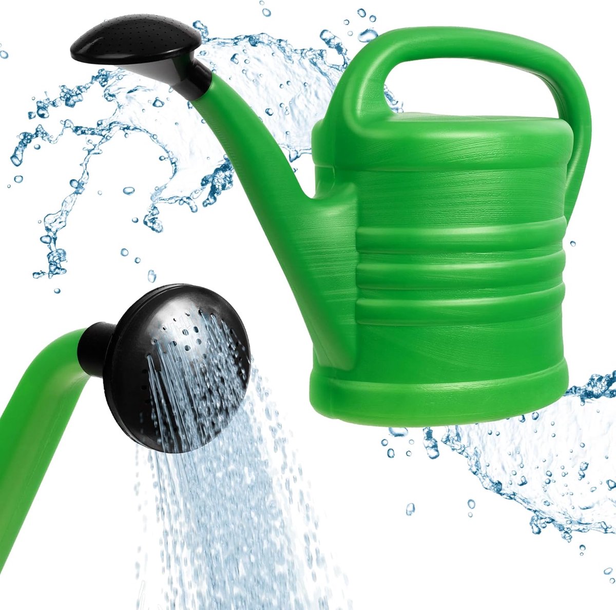 Gieter Kunststof - Waterkan Planten - Planten Water Geven - Afneembare Sproeikop - 10 Liter - Groen