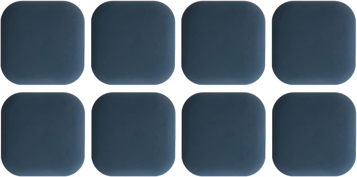 Deurstopper Muurbeschermer - Deurwig Buffer - Muren Beschermen - Zachte Siliconen - 10 Stuks - Blauw