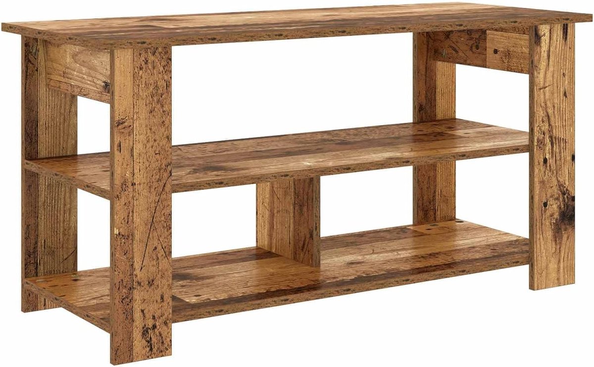 TV-standaard - Lowboard mediameubel - Woonkamer inrichten - Stabiele houtlook constructie - 100 x 40 x 50 cm