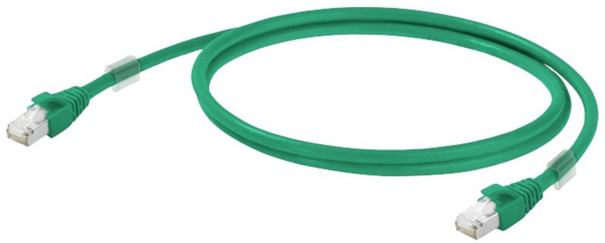 Weidmüller 1251590005 RJ45 Netwerkkabel, patchkabel CAT 6A S/FTP 0.50 m Groen 1 stuk(s)
