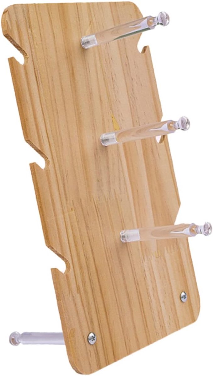 Brillenhouder - Zonnebril Display - Opbergen & Tonen - Multifunctioneel Ontwerp - 25.5 cm - Houtkleur