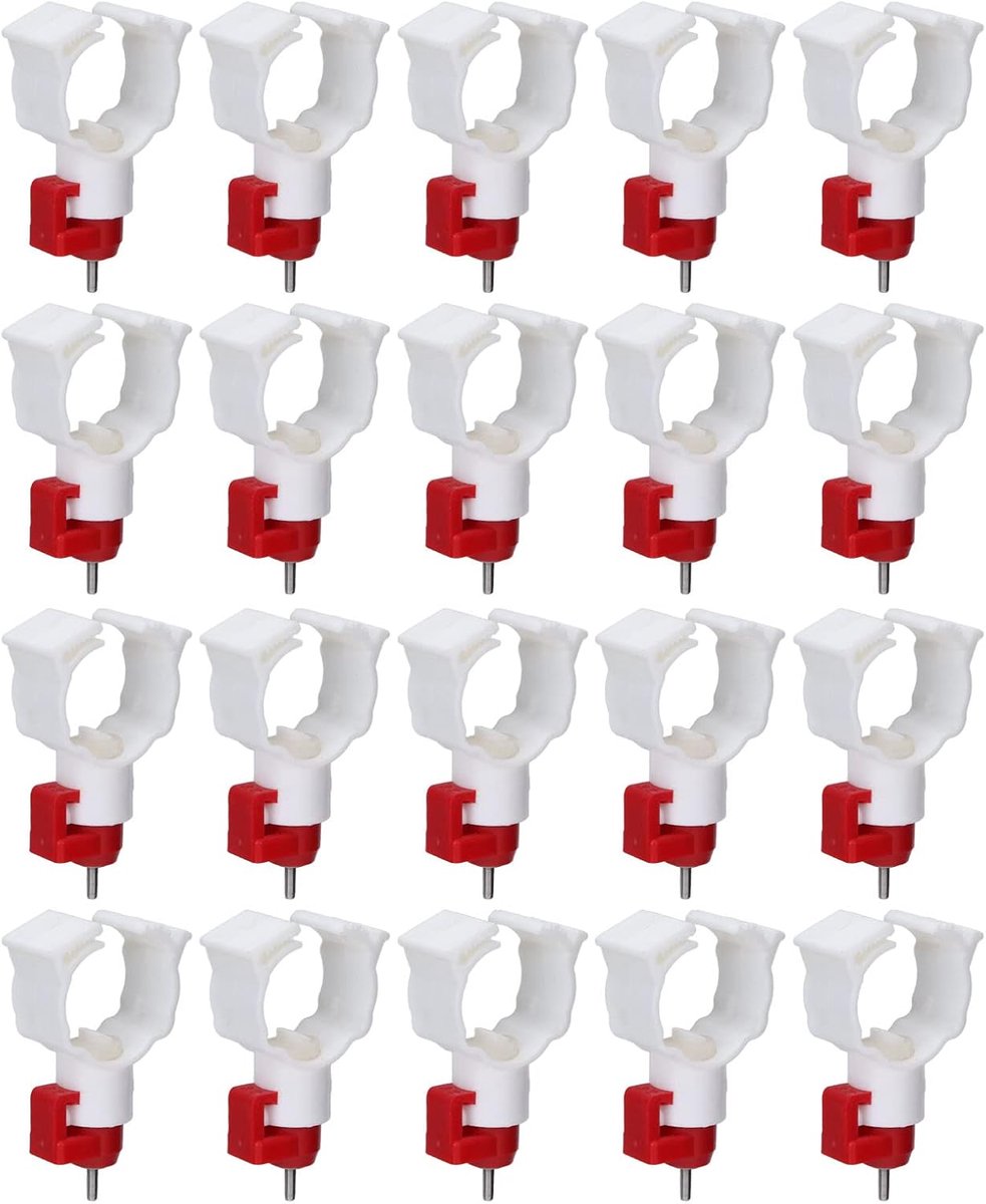 Drinknippels Kippen - Pluimvee Drinkers - Automatisch Water - Roestvrij Staal - 20 Stuks - Zilver