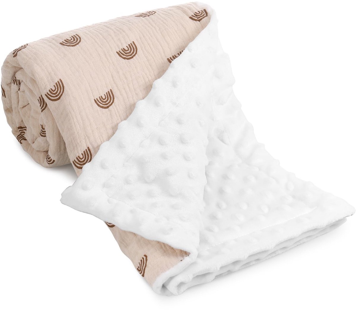 Dailygoods- Babydeken 75 x 100 cm - Zachte Pluche - Ademend - Vochtafvoerend - Wasbaar - Duurzaam - Kinderdeken
