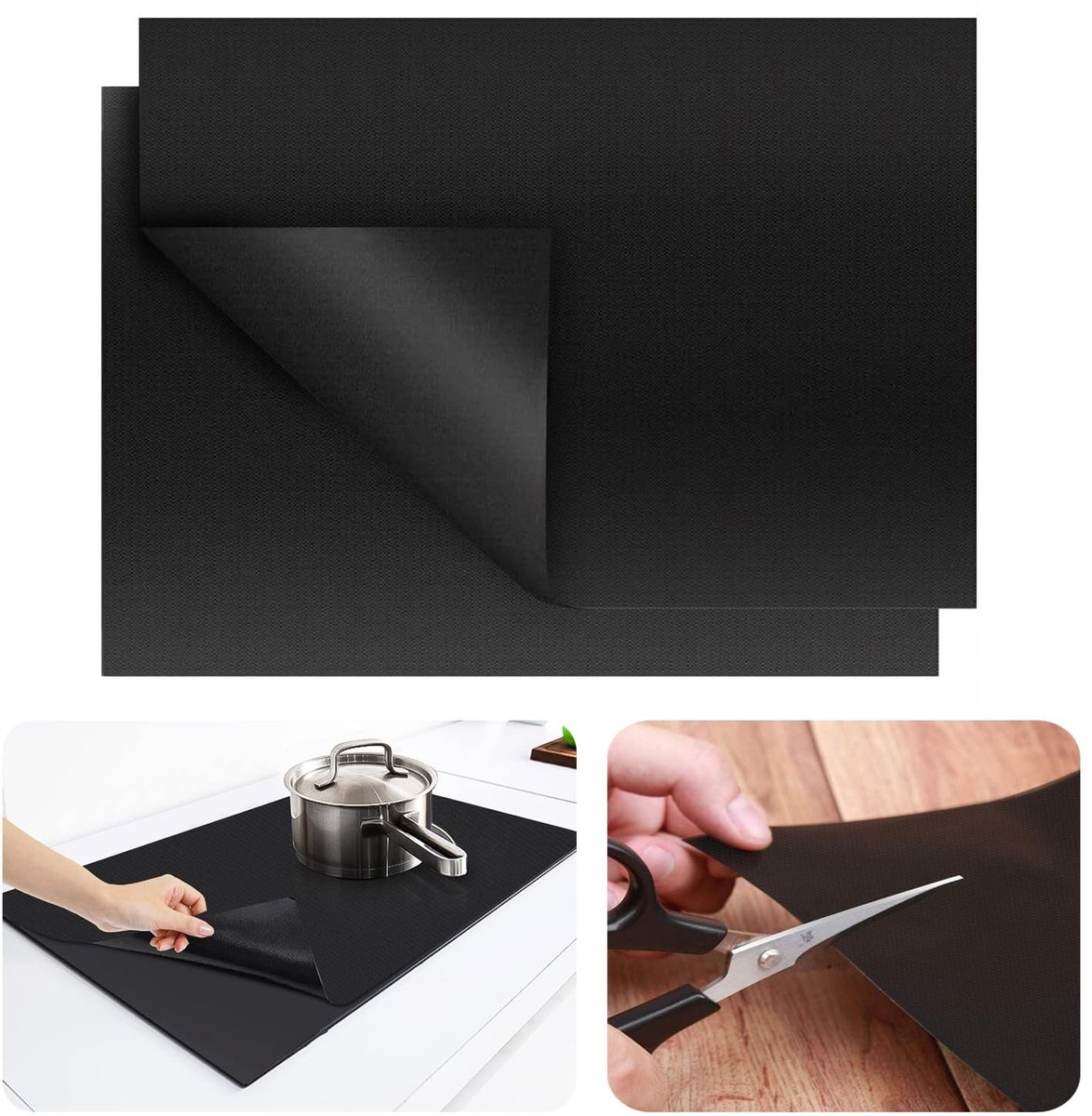 Dailygoods- Grillmat - Hittebestendig tot 150 graden - Herbruikbare Bakmat - Antiaanbaklaag - Glasvezelweefsel - Veilig en Niet Giftig