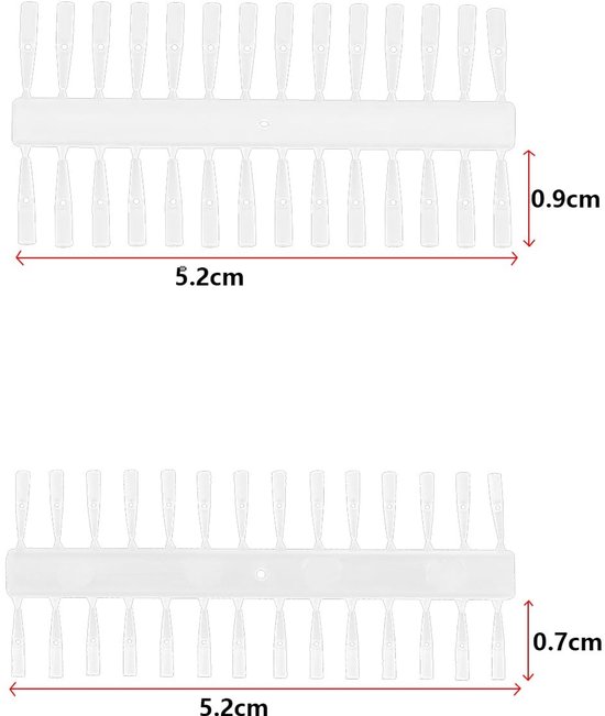 Dailygoods- Visgerei 168 Stuks - Aas Stopper 7mm/9mm - Kunststof - Transparant - Karpervisgerei - Ideaal voor Aas - Aassystemen van Dailygoods — afbeelding 2