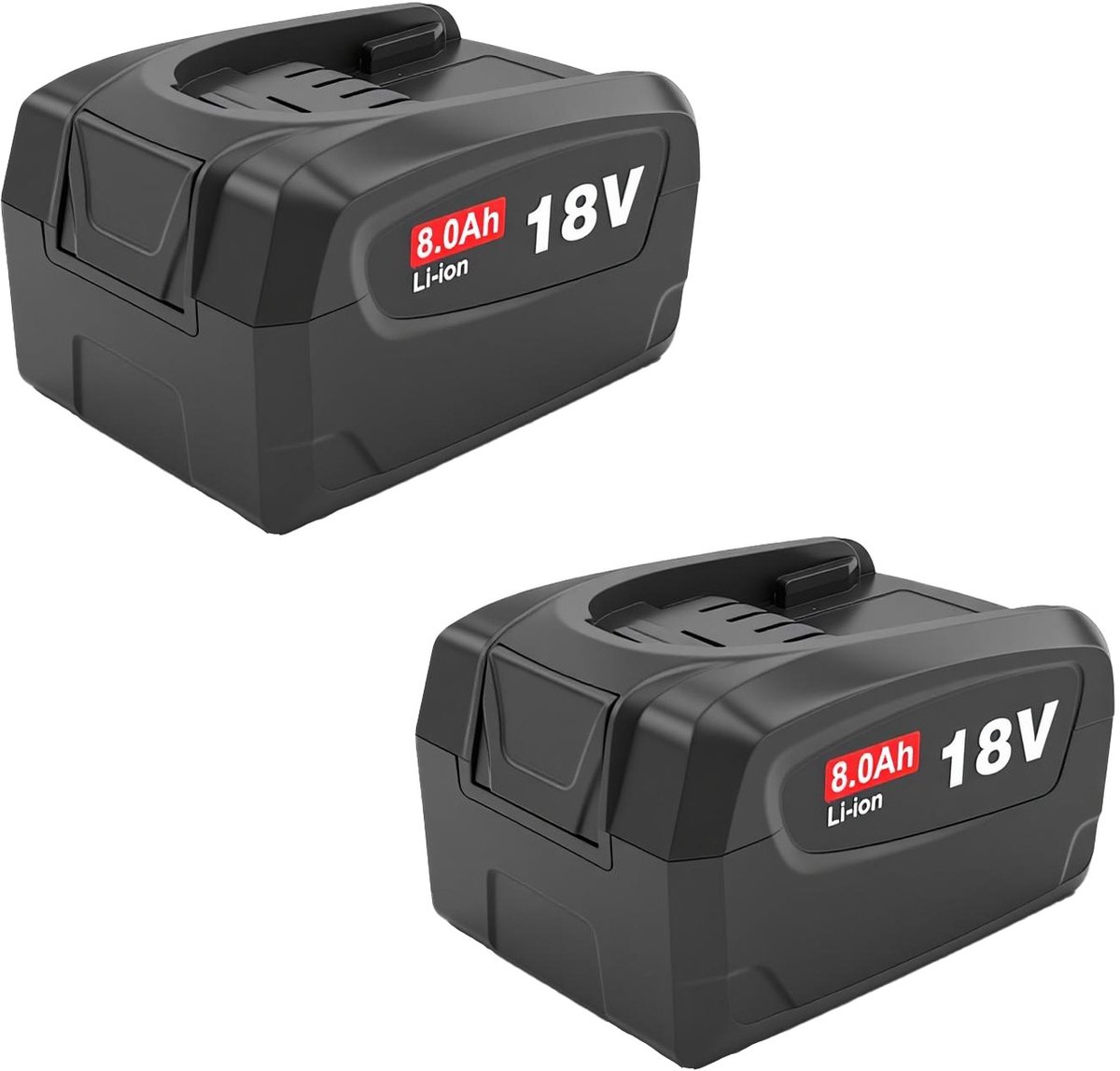 Set van 2 Bosch PBA 18V vervangende accu's - 8000mAh hoge capaciteit voor langdurig gebruik