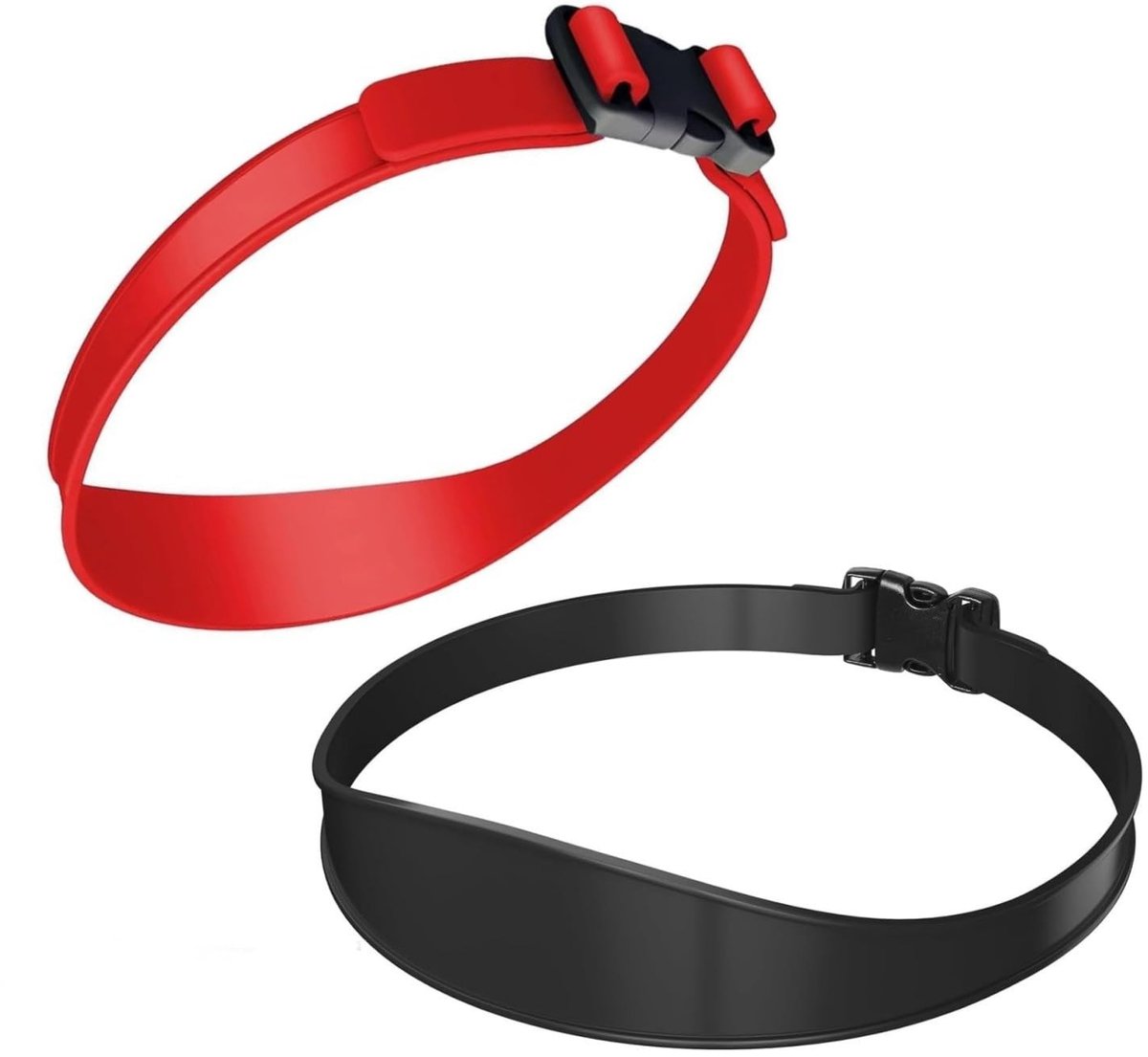 Dailygoods - Haarband, gebogen, siliconen, 2 stuks, model voor het knippen van haar, handleiding voor het knippen van haar, gebogen, voor het knippen van haar