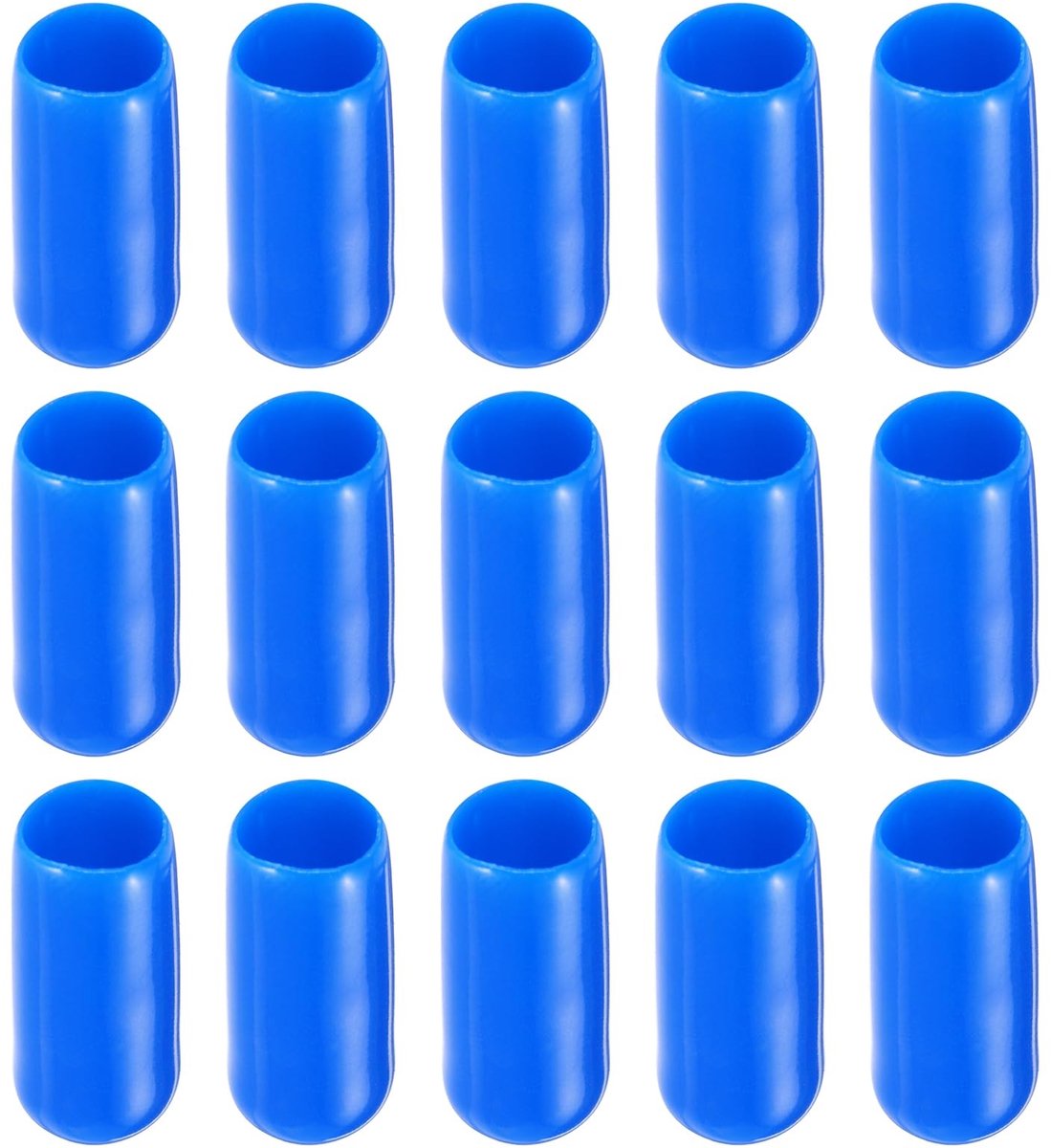 Dailygoods- Eindkappen 100 Pack - Rubber Eindkappen - Bescherming Schroef/Bout - Roestpreventie - Stofisolatie - Binnendiameter 6 mm - Doppen