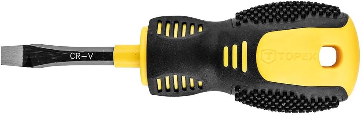 Sleufschroevendraaier - Platte schroevendraaier - Klusjes thuis - Magnetische punt - 5 x 38 mm - Zwart