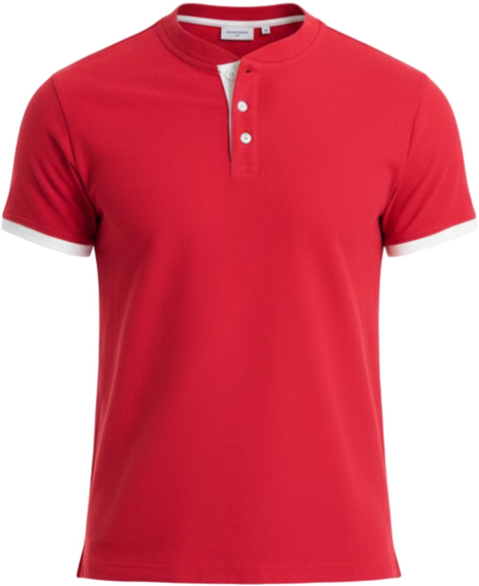 OMBRE T-shirt - Katoen - Korte Mouw - Effen Rood S