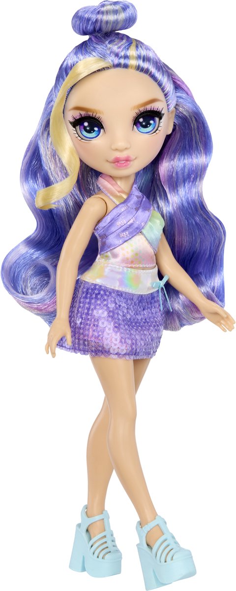 Rainbow High My Fashion Style Violet - modepop van 28 cm met paarse statementoutfit en stijlvolle handtas. Geweldig speelgoed of cadeau voor kinderen van 4-12 jaar van Rainbow High — afbeelding 5