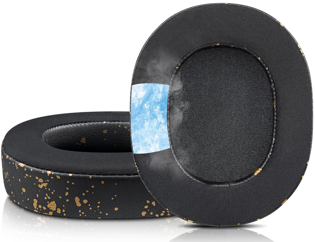Dailygoods - SOULWIT koelende gel vervangende oorkussens voor Razer BlackShark V2/BlackShark V2 Pro (niet geschikt voor BlackShark V2X en V2 HyperSpeed) headsets, earpads cushions met geluidsisolerend schuim