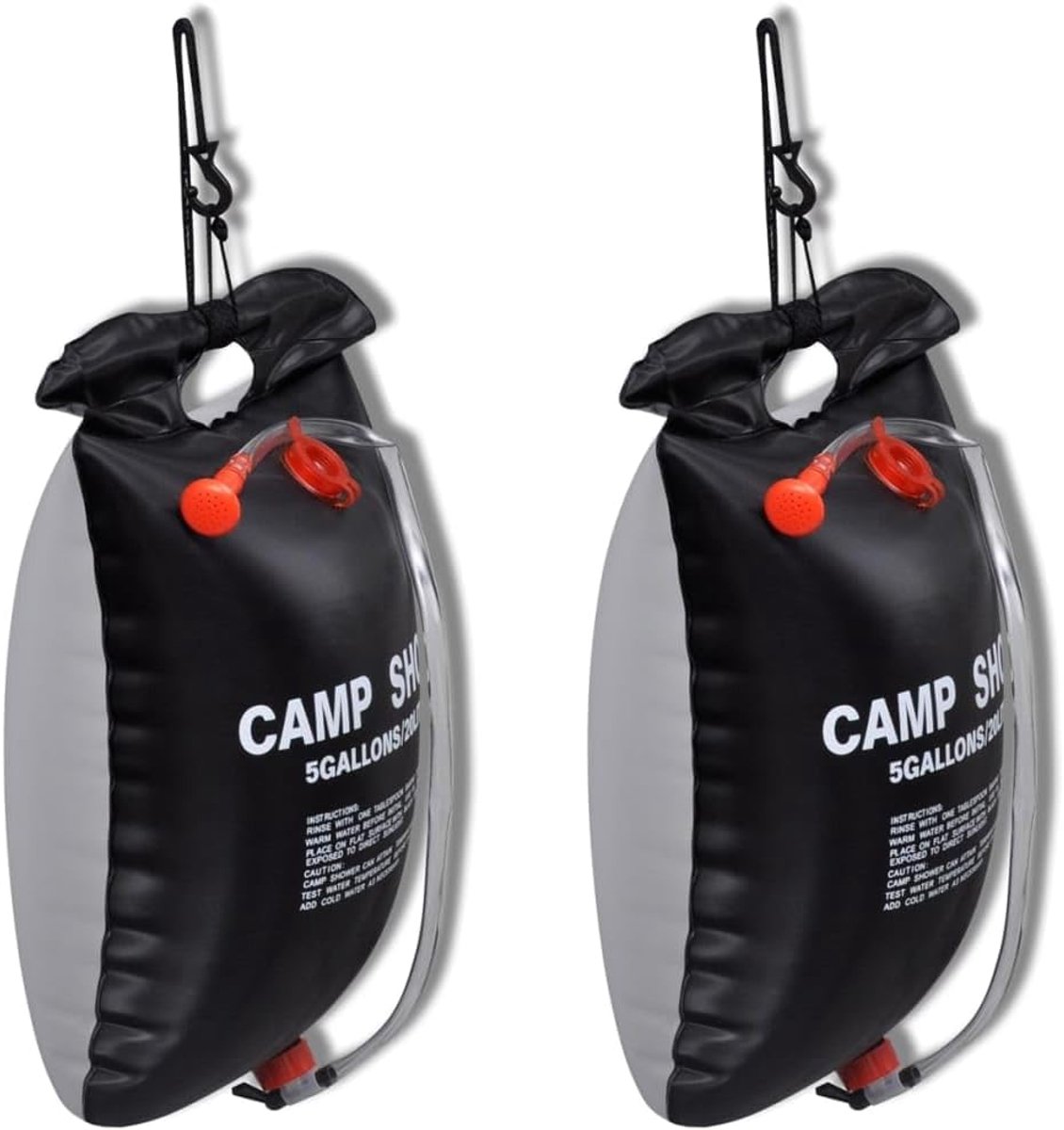 Zonne Douche - Kampeer Douche - Buiten Douchen - Zonne Energie Verwarming - 20 Liter - Zwart