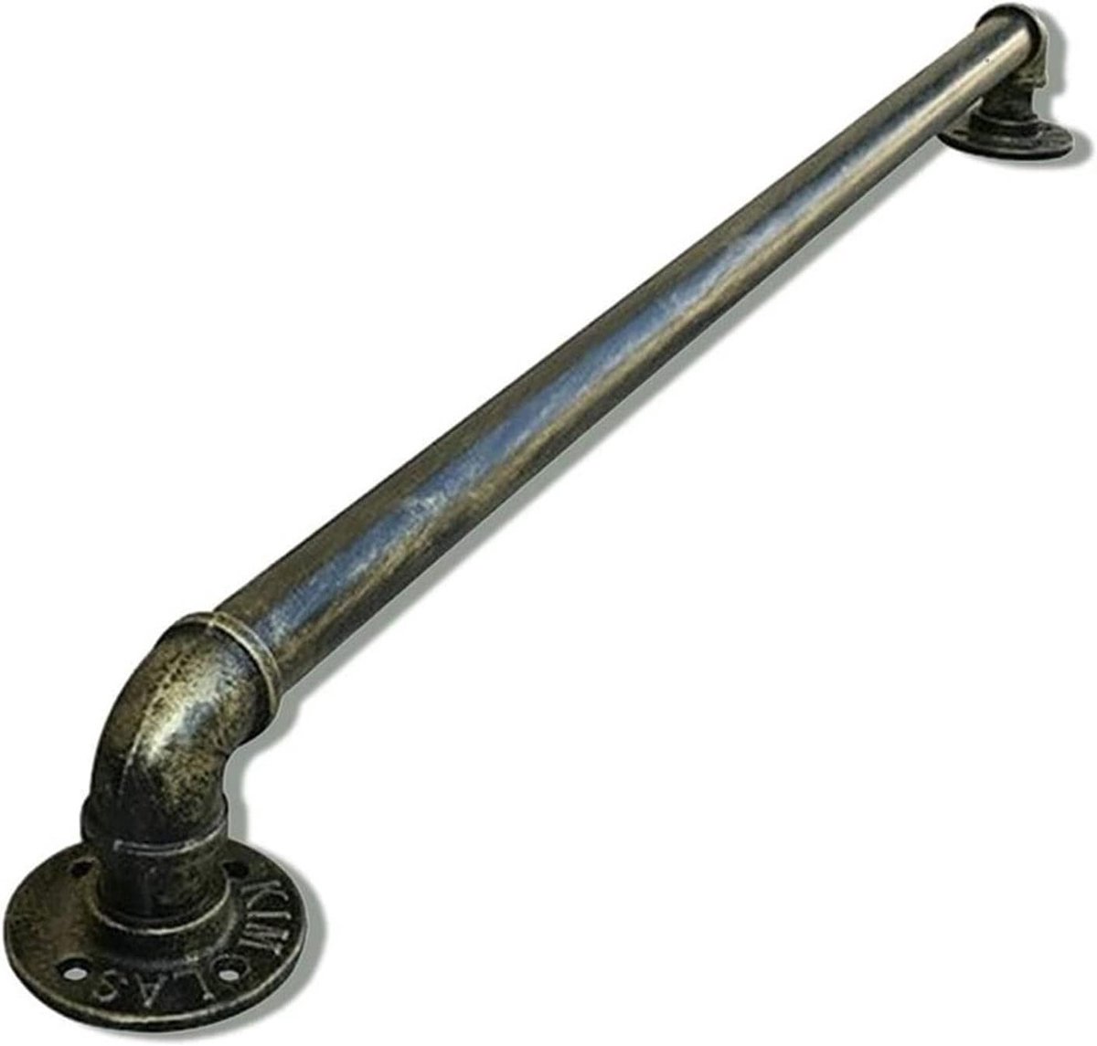 Metalen trapleuning - Steun voor trap - Veilig traplopen - Complete set - 500cm - Brons