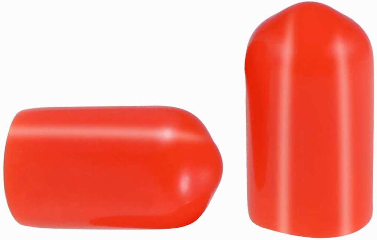 Dopjes Bescherming - Rubberen Kapjes - Afwerking Onderdelen - Flexibel PVC Materiaal - 100 Stuks - Rood