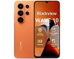 Blackview WAVE 10 Smartphone 4G AI - DUAL SIM - 32 GB RAM - 128 GB ROM - Octa Core - Android 16 - 6,88 inch - 5000mAh - Oranje