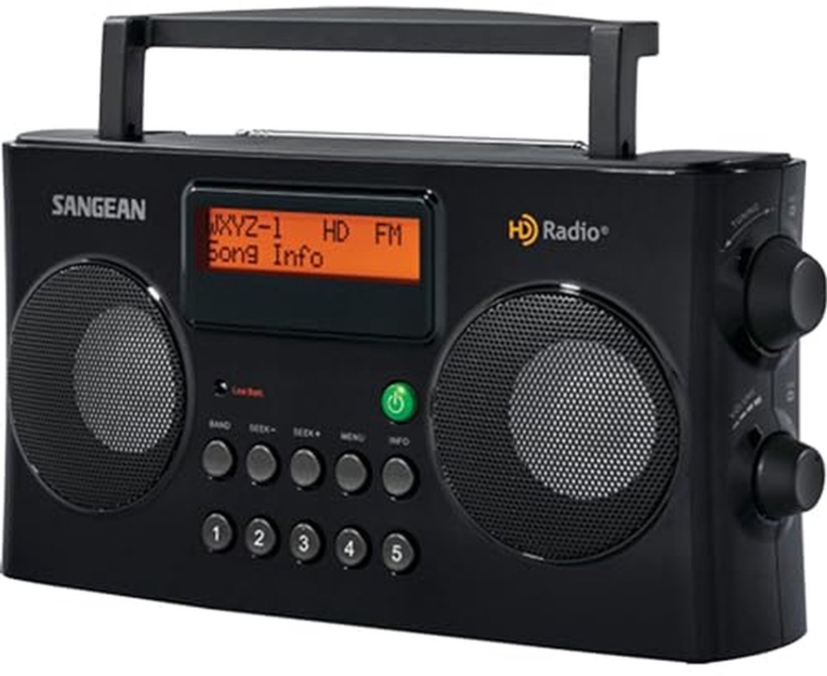 Draagbare Radio - FM AM Ontvanger - Muziek Luisteren - HD Radio Technologie - 26 cm - Zwart
