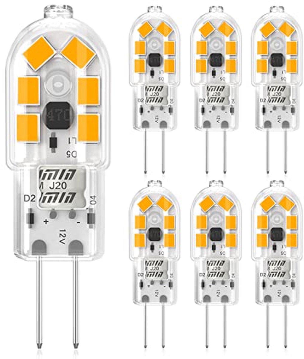 LED Lampen - Energiezuinig Licht - Sfeerverlichting Thuis - Flikkervrij - G4 Fitting - Warmwit