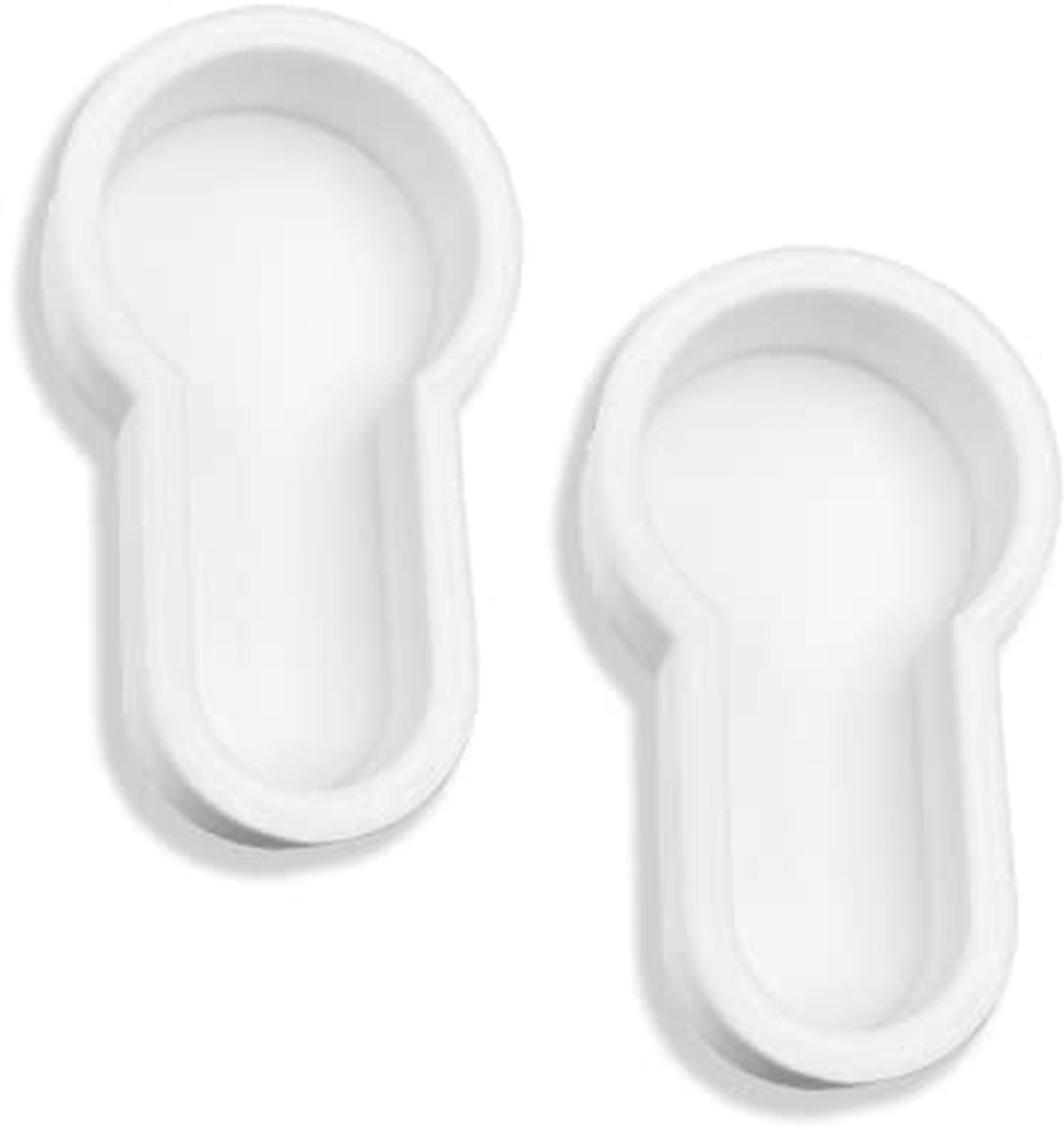 Sleutelgat Kapjes - Tochtstopper Deur - Tocht Buiten Houden - Eenvoudige Installatie - Pack van 2 - Wit