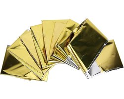 Nooddekens Set - Reserve Dekens - Buiten Overleven - Sterk Reflecterend - 5 Stuks - Zilver
