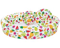 Intex opblaaszwembad set Fruity - 3-delig - 132 x 28 cm