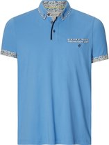 Babista herren Poloshirt - 64/66 - blauw - Plus Size
