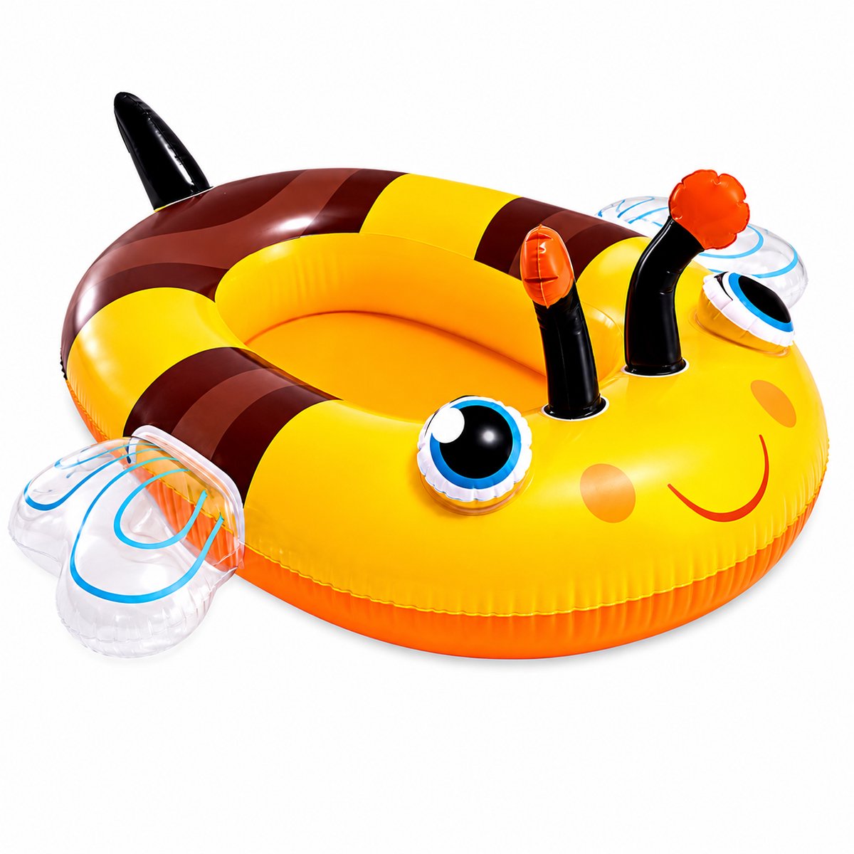 Intex Pool Cruiser vis 117 x 76 centimeter opblaas bootje kinderen Geel