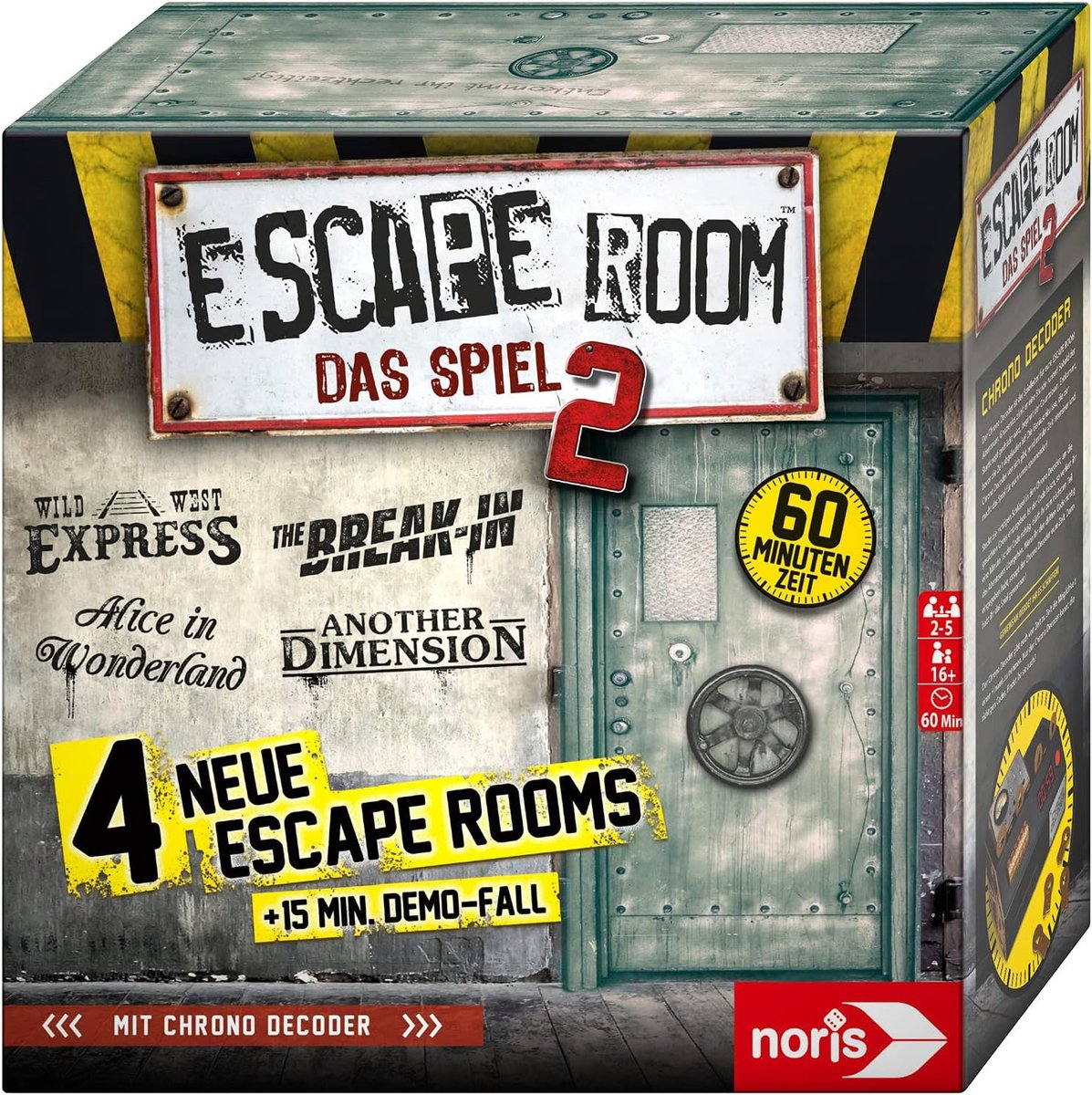 Escape Room Spel - Raadselspel - Samen Puzzelen - Vier Avonturen - 2-5 Spelers - Multicolor