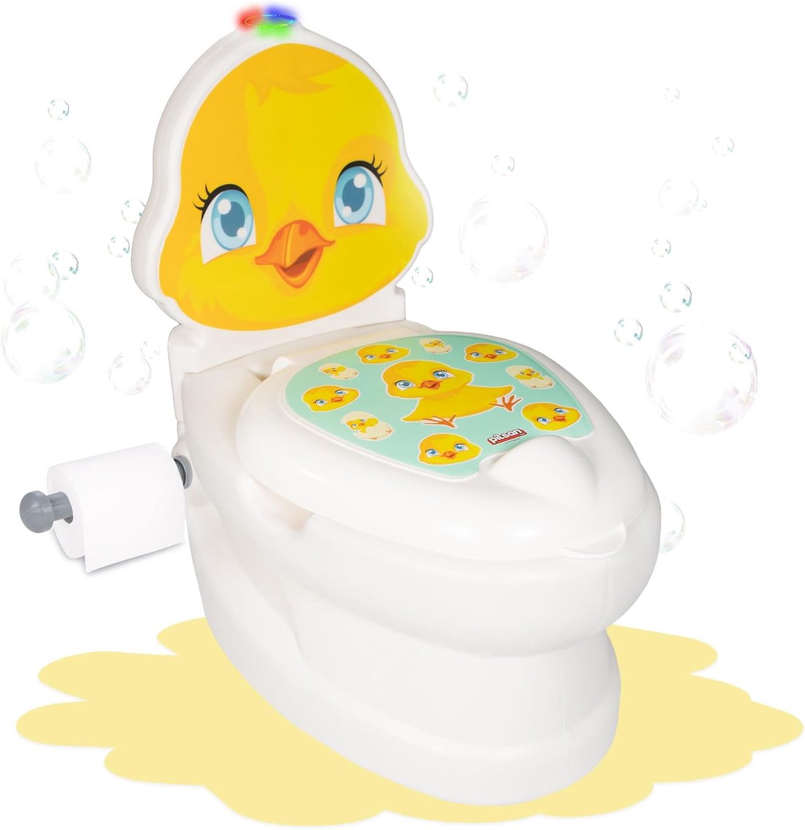 Kinderpotje met Geluid - Babypotje Zindelijkheidstraining - Spelenderwijs Leren - Met Spoelgeluid - 41 x 26 cm - Kuiken