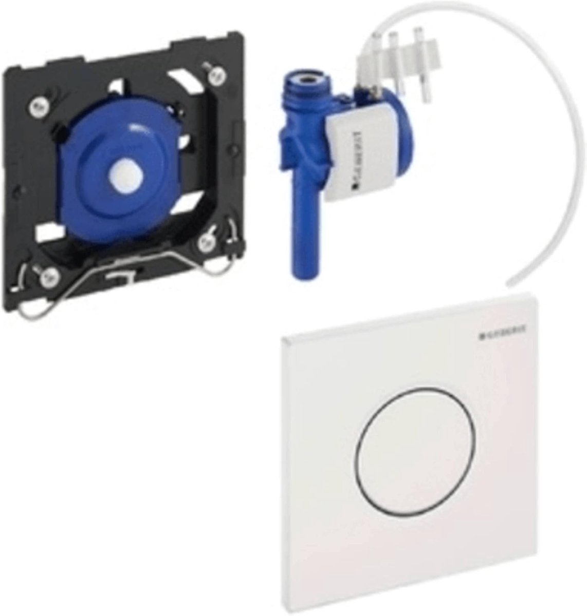 Urinal Actuator - Pneumatische Knop - Hygiënisch Werken - Lage Activatiekracht - Single - Glans Chroom