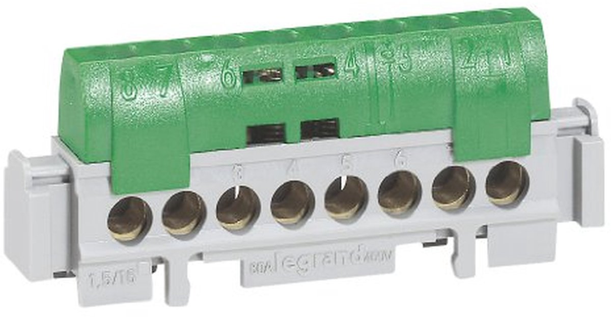 Stoppenkast frame - Groen paneel - Elektrische installatie - Polycarbonaat materiaal - 8x16cm - Groen