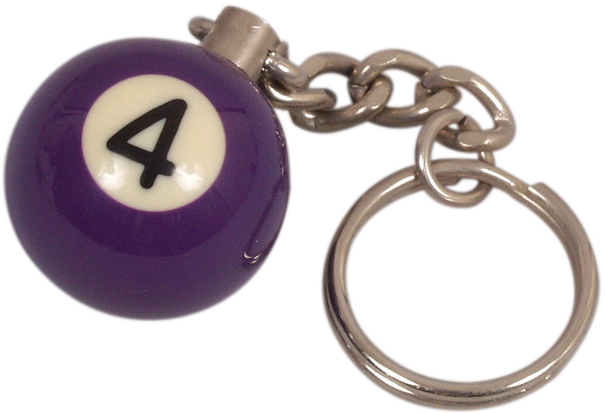 Sleutelhanger poolball 25 mm Nr. 4