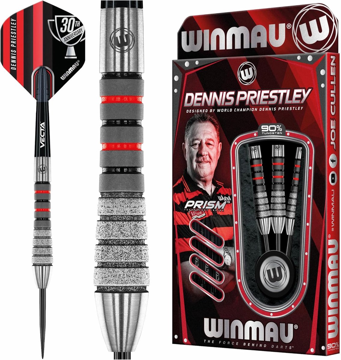 Dartpijlen Set - Stalen Darts - Precisie Werpen - 90% Tungsten - 19 Gram - Zilver